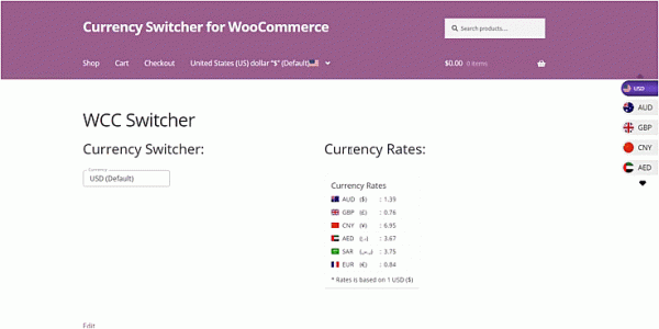 currency switcher for woocommerce free download v1 6 2 2