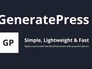 GeneratePress Premium Free Download [v3.3.0+v2.3.1]