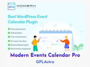 Modern Events Calendar Free Download [v6.10.1]