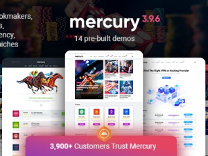 Unveiling Mercury (v3.9.9) – Your Ultimate Gambling & Casino Affiliate WordPress Theme for News & Reviews