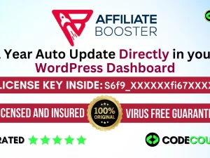 Affiliast booster Premium With Original License Key For 1 Year Auto Update.