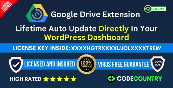 All in One WP Migration – Google Drive Extension With Original License Key For Lifetime Auto Update. 1.webp