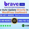 Brave Popup Builder Pro With Original License Key For 1 Year Auto Update.