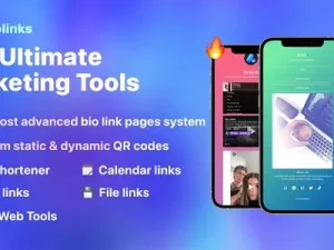 66biolinks Bio Links, URL Shortener, QR Codes & Web Tools (SAAS) With Lifetime Update.