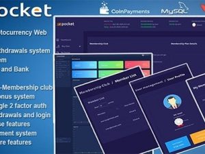 Cpocket (v2.5) cryptocurrency wallet script