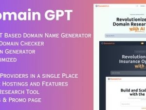 Domain GPT (9 August 2024) AI Domain Name Generator | Domain Tools | React Nextjs script.