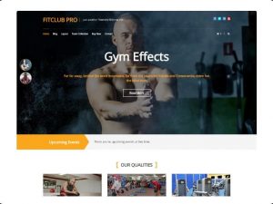 FitClub Pro v2.2.2 Fitness WordPress Theme