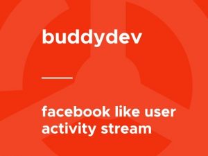 Facebook Like User Activity Stream for BuddyPress v1.3.5