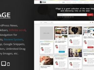 1Page (v4.5) Masonry WordPress News / interesting links