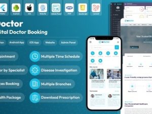 ADoctor v1.4.0 Hospital Doctor Booking Android and iOS App | Website | Admin Panel