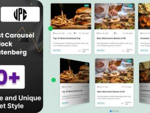 BWD Post Carousel Block For Gutenberg v1.0