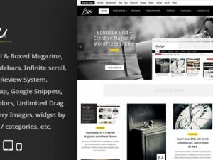 Bou (v3.2) Masonry Review Magazine Blog WordPress Theme