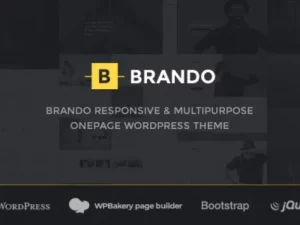 Brando v2.4 Responsive and Multipurpose OnePage WordPress Theme [Activated]