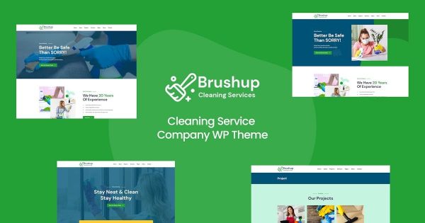 Brushup Cleaning Service Company WordPress Theme Nulled