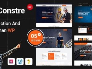 Constre v1.0.0 Construction, Building & Handyman Services WordPress Theme