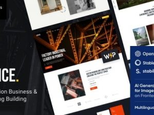 Edifice (v1.2) Construction & Building WordPress Theme