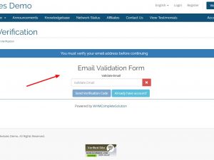 Email Verifier for WHMCS (v1.1.0)