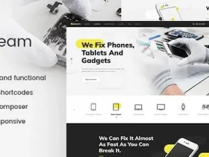 FixTeam (v1.5.0) Electronics & Mobile Devices Repair WordPress Theme