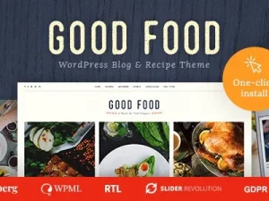 Good Food v1.2.5 Recipe Magazine & Food Blogging Theme