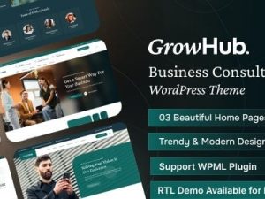 GrowHub (v1.0.3) Business Consulting WordPress Theme