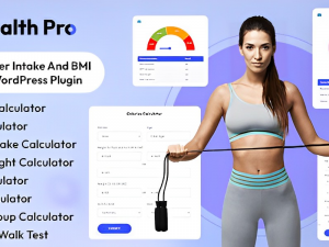 Health Pro (v1.0.6) Calorie, Water Intake And BMI Calculator WordPress Plugin