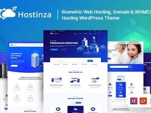 Hostinza (v3.1.0) Isometric Domain & Whmcs Web Hosting WordPress Theme