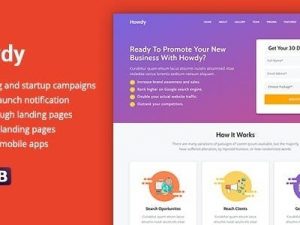 Howdy v1.1.4 Multipurpose High-Converting Landing Page WordPress Theme