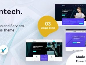 Intech Theme v1.9 IT Solutions Company WordPress Websites