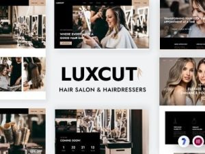 Luxcut (v1.2) Hair Salons and Hairdressers WordPress Theme