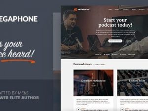 Megaphone (v1.2.1) Audio Podcast WordPress Theme