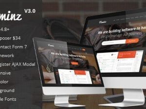 Meminz (v3.0) Download Software Landing Page Theme