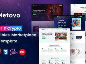 Metovo (v1.2) NFT Marketplace HTML Template