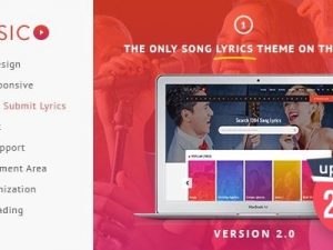 Muusico (v2.9.8.1) Song Lyrics WordPress Music Theme