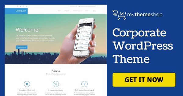 MyThemeShop Corporate WordPress Theme Nulled