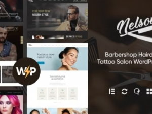 Nelson (v1.5.0) Barbershop Hairdresser & Tattoo Salon WordPress Theme