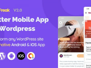 Newsfreak (v2.2) Flutter News App for WordPress