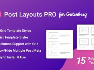 Post Layouts Pro for Gutenberg v1.0.4