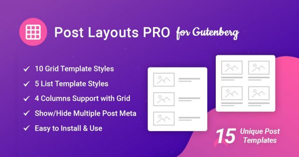 Post Layouts Pro for Gutenberg Nulled