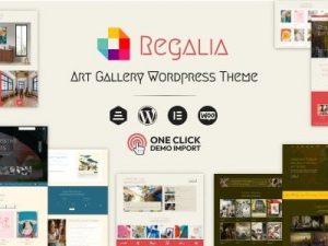 Regalia v1.0 Artist Portfolio, Art Gallery Theme