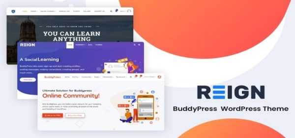 Reign Nulled BuddyPress bbPress WordPress Theme Free Download