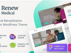 Renew Medical (v1.0.2) Physiotherapy & Rehabilitation Clinic Medical WordPress Theme