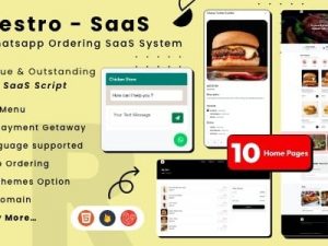 Restro SaaS v3.7 Multi Restaurant Online WhatsApp Food Ordering System SaaS