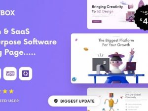 Sofbox v5.0.4 Tech & SaaS Multipurpose Software Landing Page