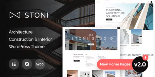 Stoni Architecture Agency WordPress Theme Nulled