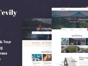 Tevily (v1.2.2) Travel & Tour Booking WordPress Theme