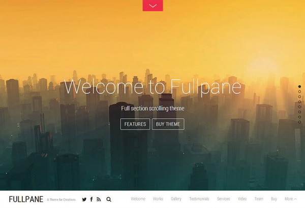 Themify Fullpane WordPress Theme Nulled