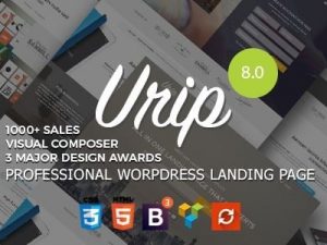 Urip (v8.4.4) Elementor Marketing Landing Page Responsive Theme