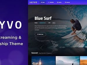 Vayvo (v6.0) Media Streaming & Membership Theme