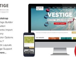 Vestige (v2.8) Museum Responsive WordPress Theme