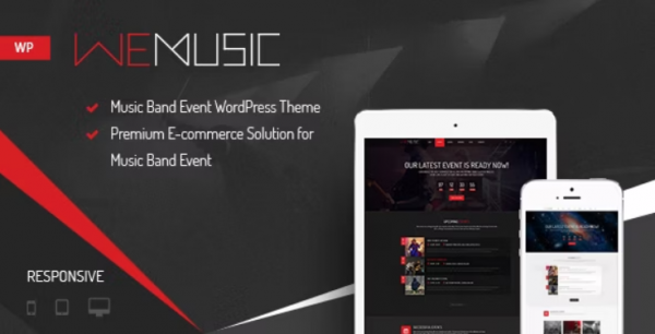 WeMusic Music Band Event WordPress Theme Nulled